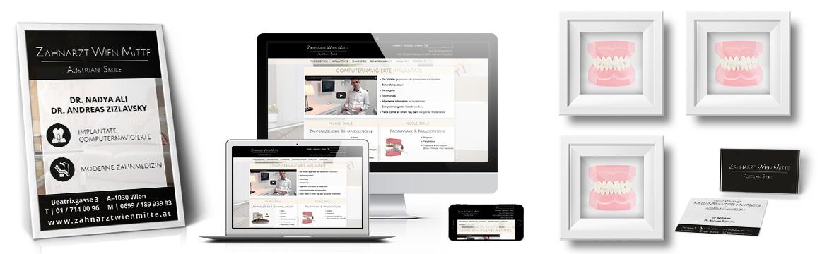 Webdesign Zahnarzt, responsive, Homepage, Website