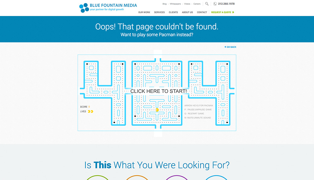 Blue Fountain Media Error