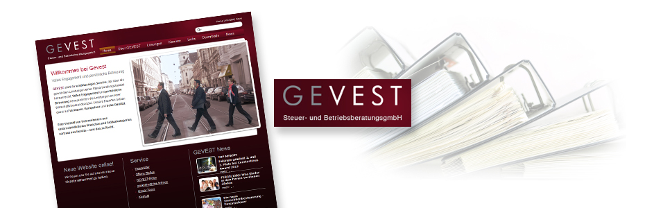 Referenz Homepage Gevest