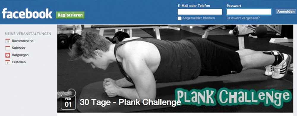 30 Tage Plank Challenge