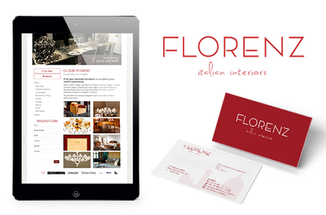Webdesign und Visitenkarte Florenz