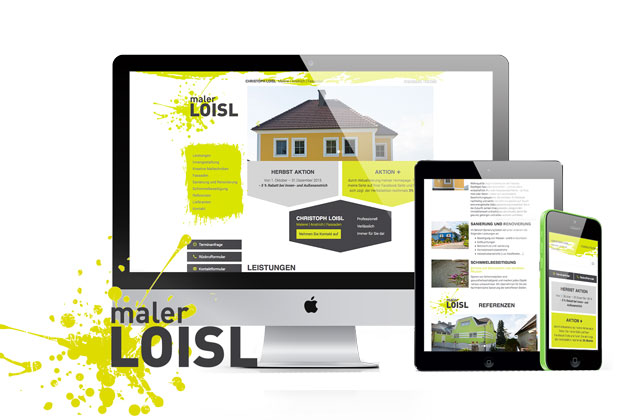 Webdesign Maler Loisl