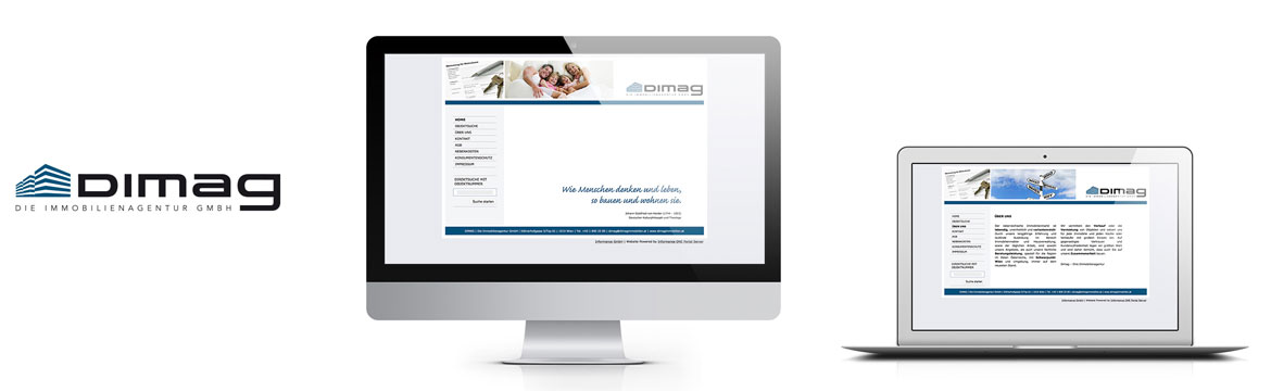 Homepage für Dimag